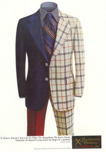 Classic ad for Corbin suits found via Styleforum