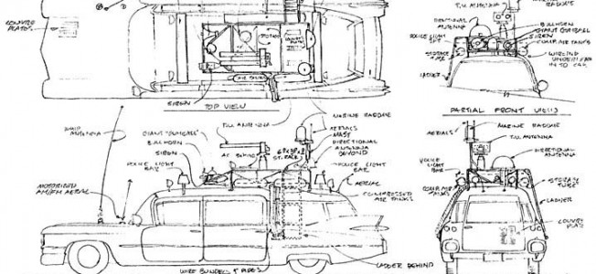 Ghostbusters Car Blueprint - See What I Did there?
